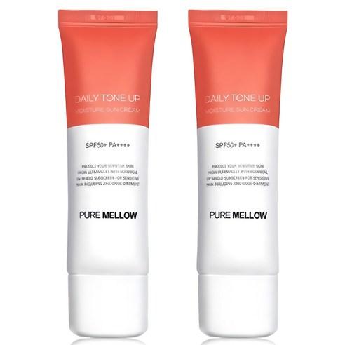 퓨어멜로우 데일리 톤업 촉촉 선크림 SPF50+ PA++++, 50ml, 2개 - 선블록/선크림/선로션 | 쿠팡
