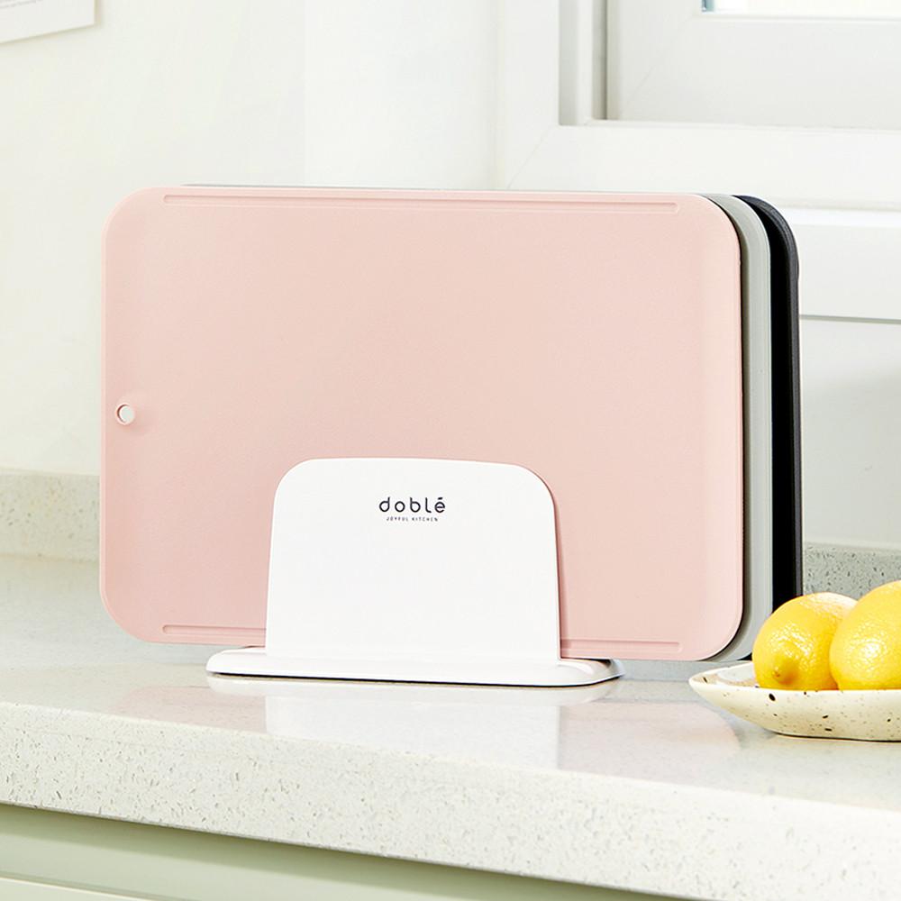 도블레 칼집 강한 항균 도마 시그니처 3종 세트+도마거치대