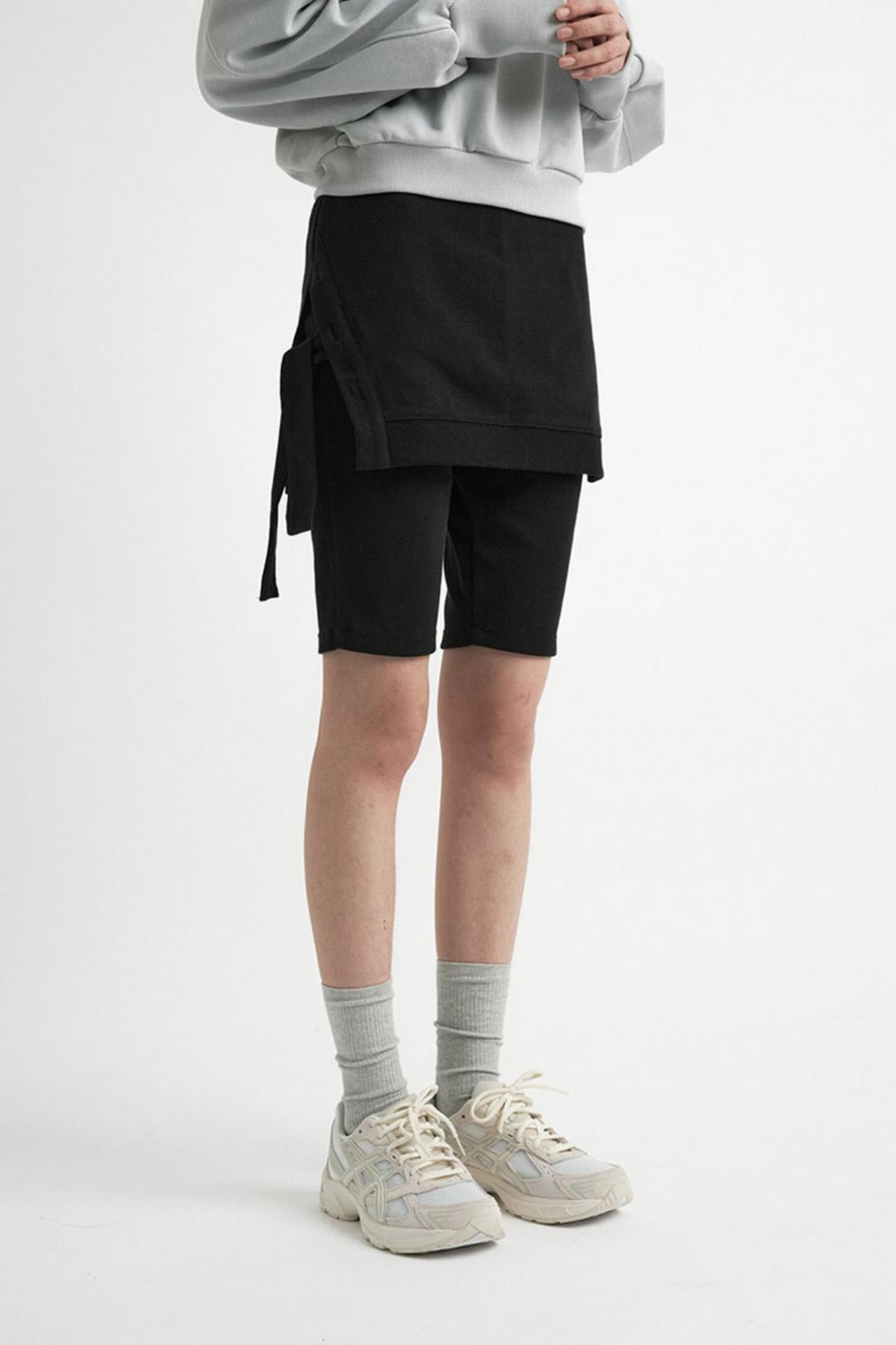 Biker Lap shorts_Black