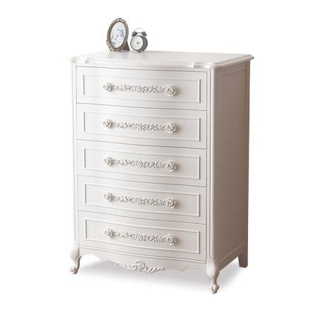 꿈에그린)화이트로즈클래식5단서랍장