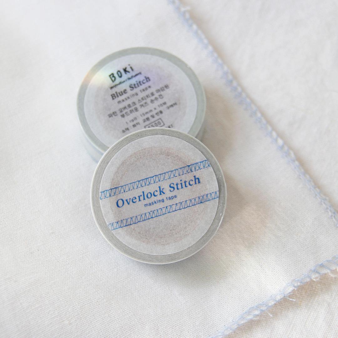 Overlock Stitch Masking Tape [Blue]