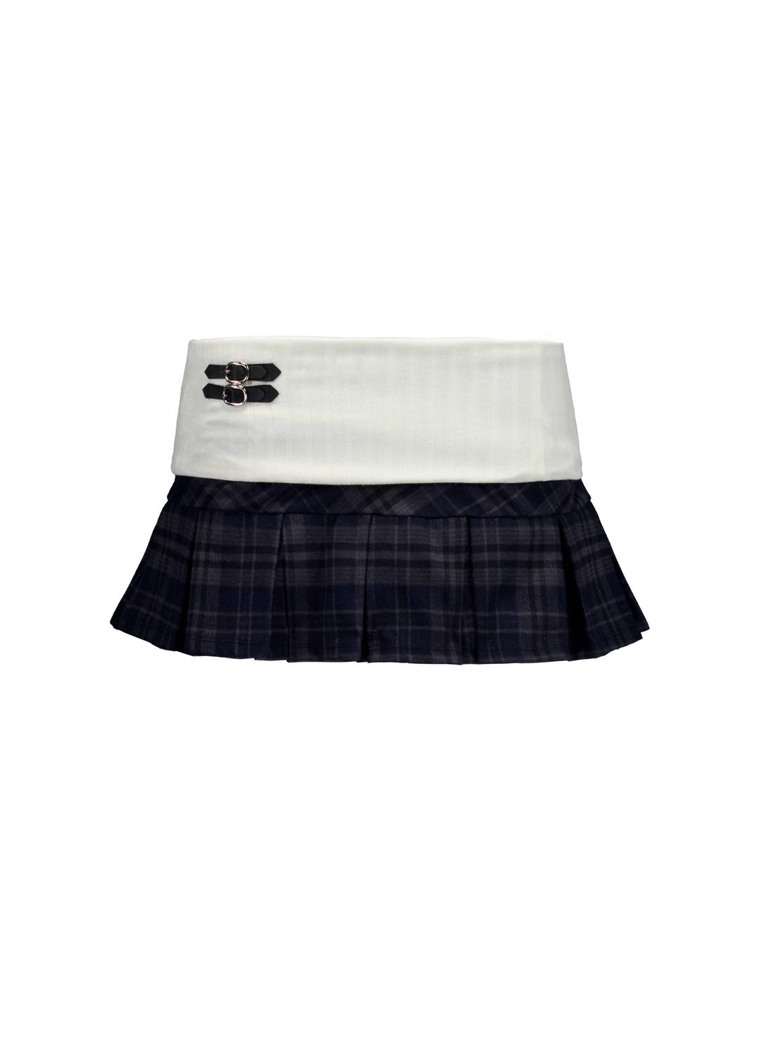 4US BANDING MINI SKIRT [CHECK]