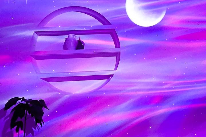 [단독특가]오로라 달 우주 바다 무드등(59가지연출/스피커/밝기조절)+충전기증정