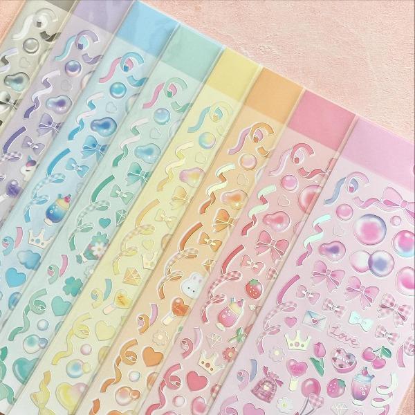 큐리아 픽미 최애 데코 스티커 / 포토카드 포카 폴꾸 탑꾸 다꾸 탑로더 꾸미기