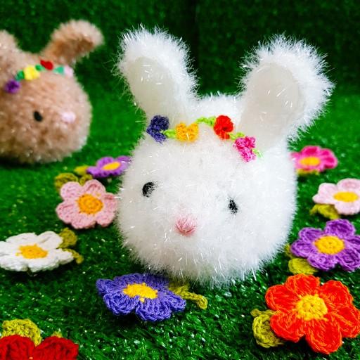 🐰꽃 토끼 수세미 통통st💐