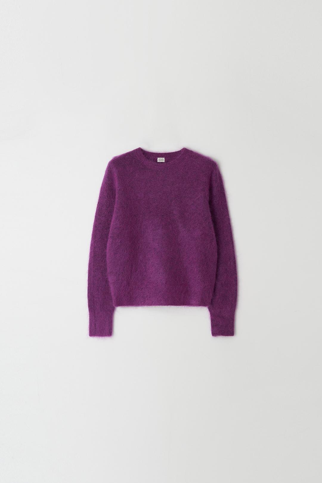 Mohair Round Neck Knit (purple)