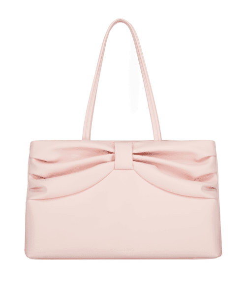 Ribbon dot bag (pink)
