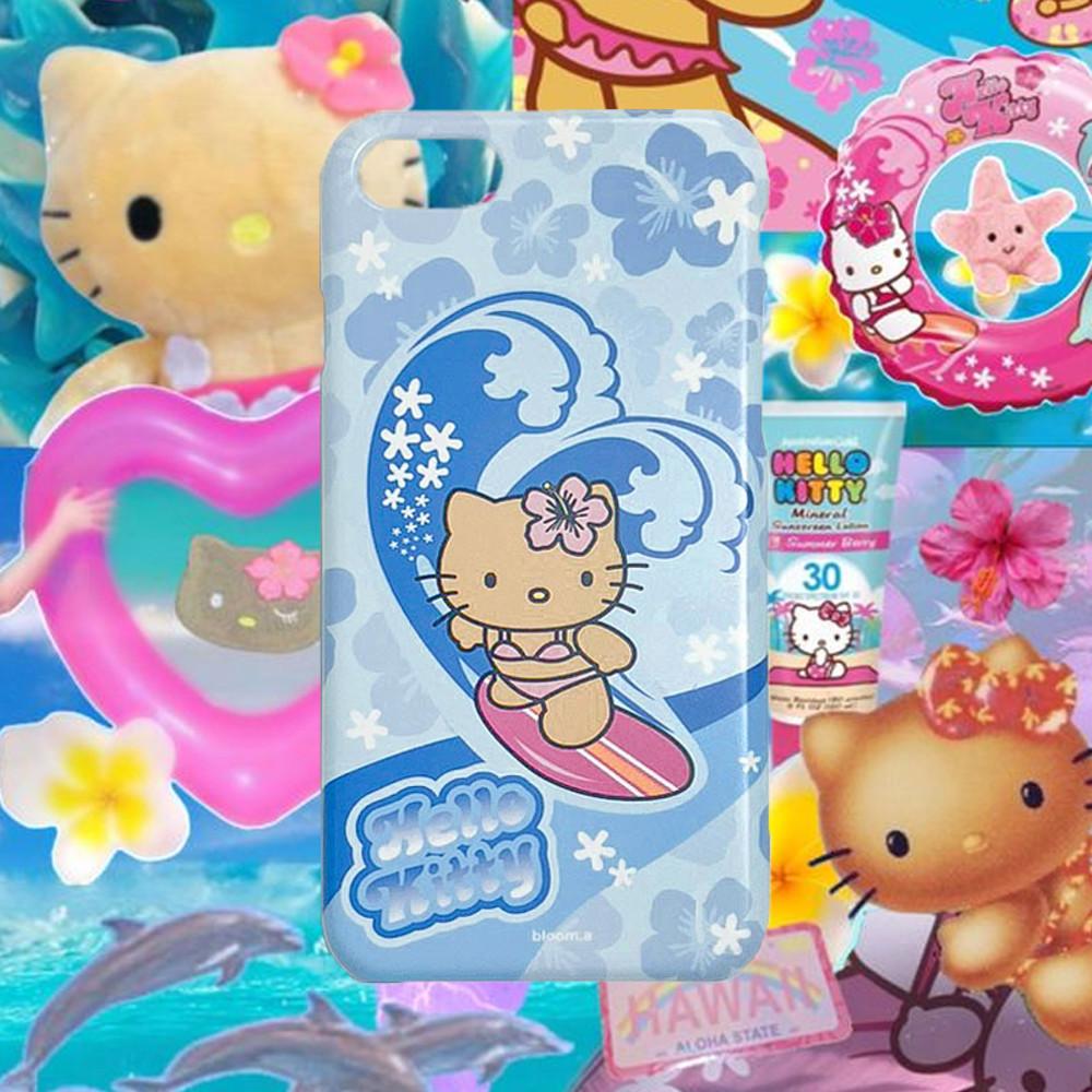 서핑 태닝 키티 케이스