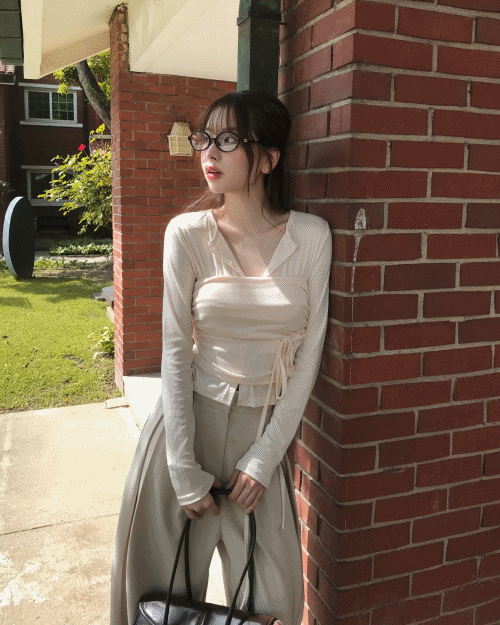 클라우드이모션 [ 오피스룩 ] 시즈 셔링 스트랩 TOP + 슬림 CD SET