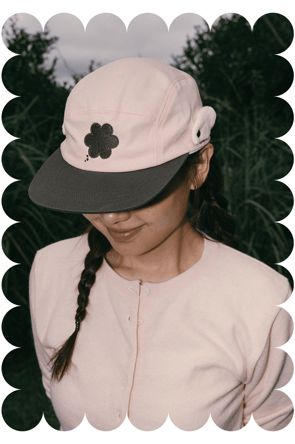 ☁︎{WING} flying campcap (pink)