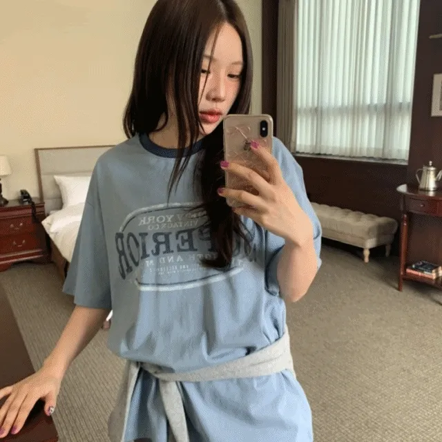슈퍼 피그먼트 반팔티 [반팔티/기본티/데일리/여름코디/봄코디]