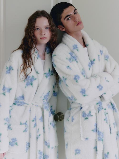 플라워 플러피 로브 2colors