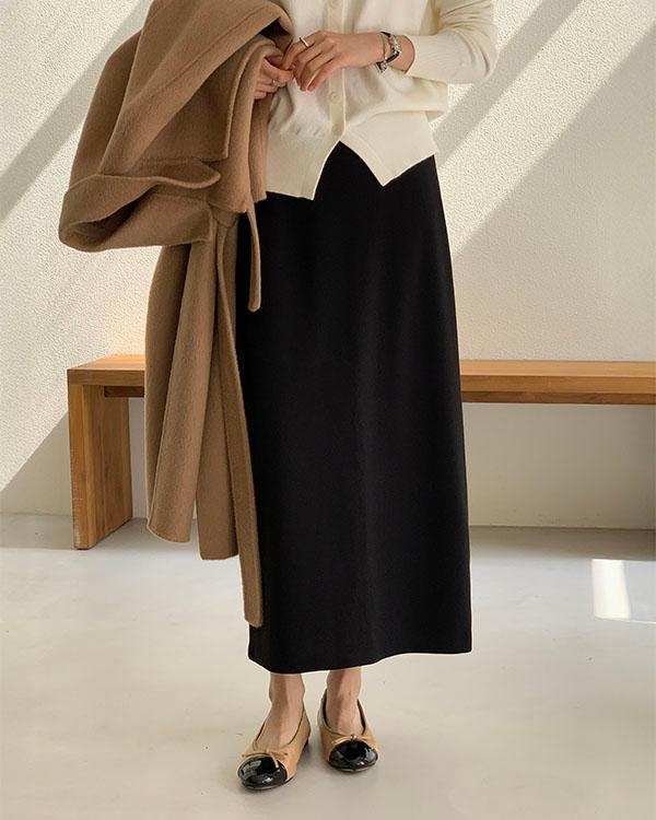 10가트 [단독][블프특가🖤][겨울치마][기모🔥][1만장돌파/롱스커트/밴딩스커트][자체제작] 시그니처 밴딩 롱 스커트 치마 SK004