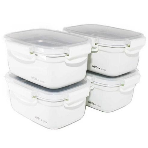 Haatz 데코 스텐 밀폐용기, 4개 - 밀폐용기/세트 | 쿠팡