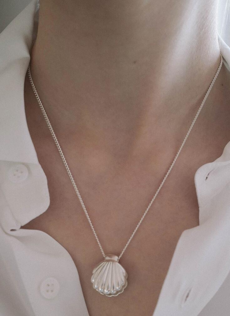 Shell Necklace (silver,2colors)