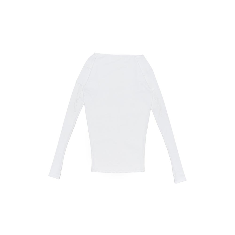 [604SERVICE : 604서비스] ACHING UNBALANCED DRESS IN WHITE