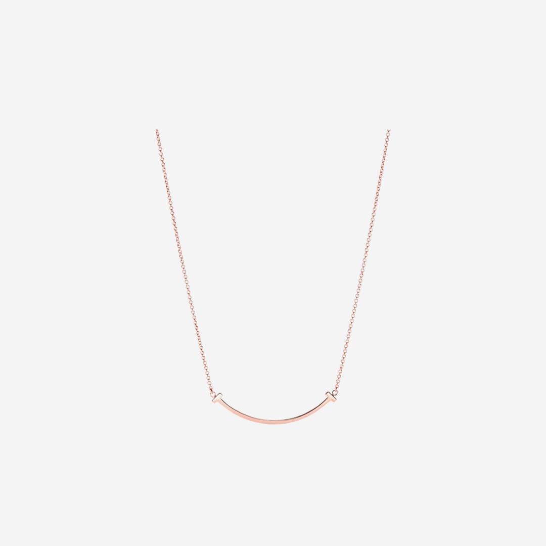 Tiffany & Co. Tiffany T Smile Pendant Small Rose Gold