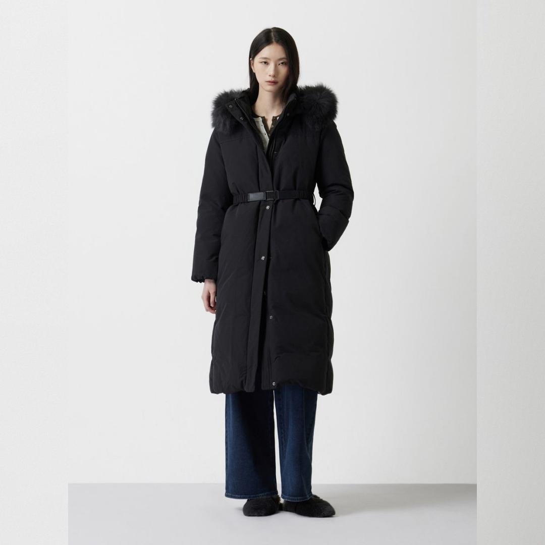 롯백잠실폭스퍼 벨티드 야상 롱 구스 다운 (Z254PSG184)