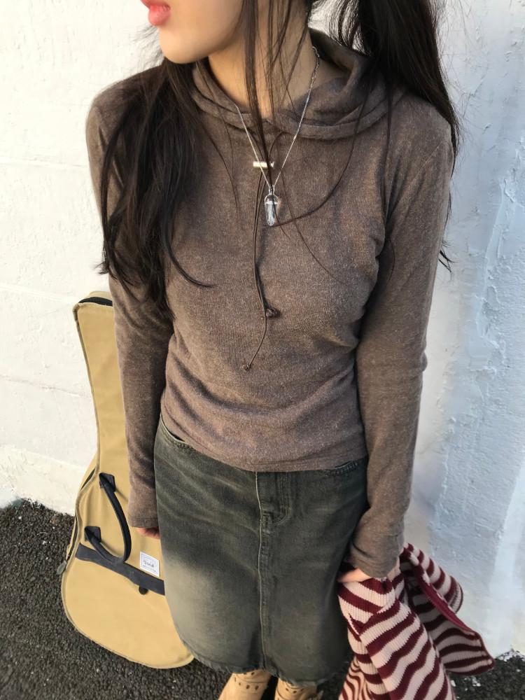 [히피디피] warmer fit hood tee (4color)