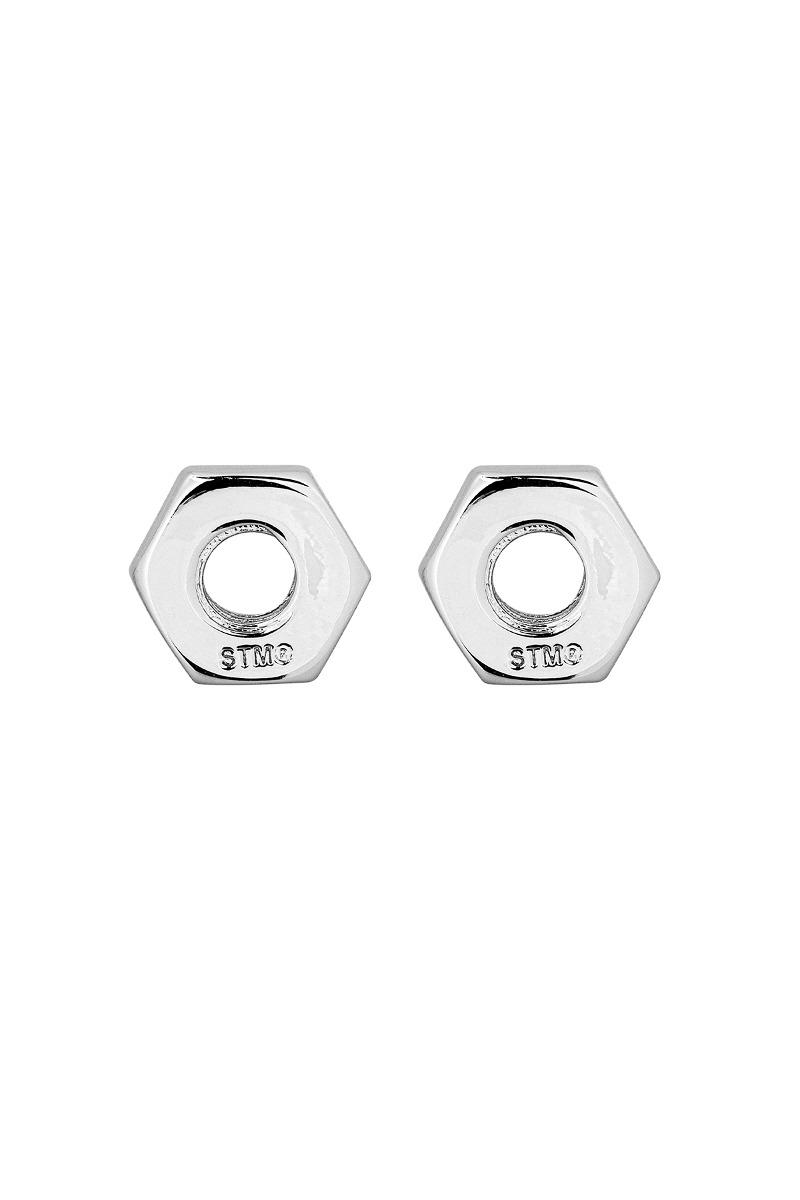 NO.492 [SILVER] NUT EARRING