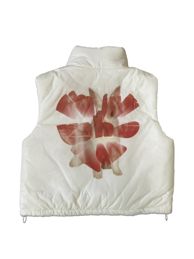 Heart Rabbit Padded Vest IVORY