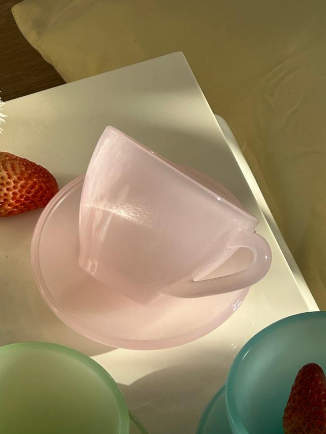 헤이유드 글로우 찻잔(3color) 레트로 빈티지 인스타 커피잔