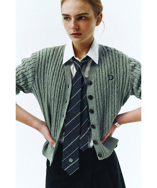 CLASSIC REGIMENTAL TIE GREY STRIPE_UDNE3E103G2