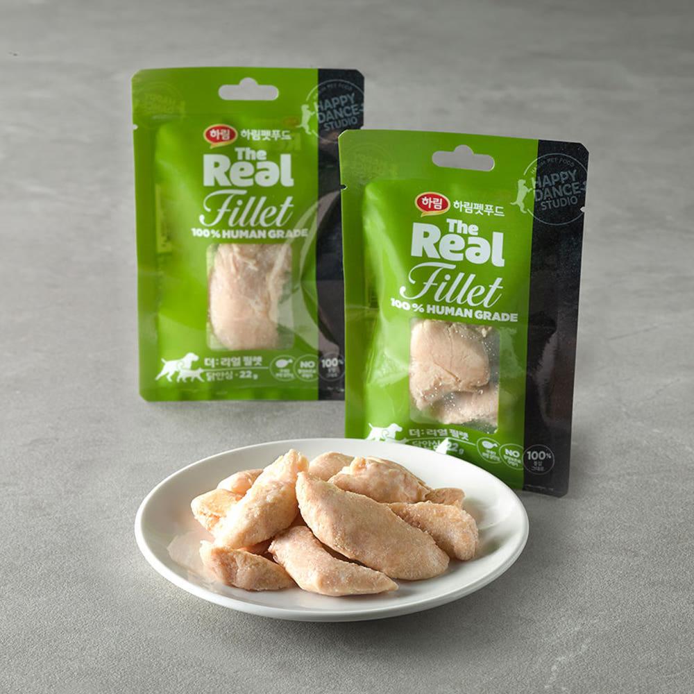더리얼 필렛 닭안심 (22g x 10개) 하림펫푸드 