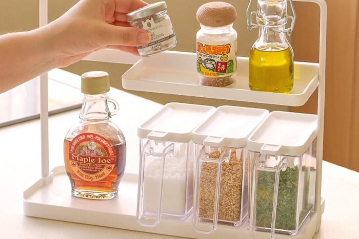 어반 양념통 주방선반+양념통3P세트