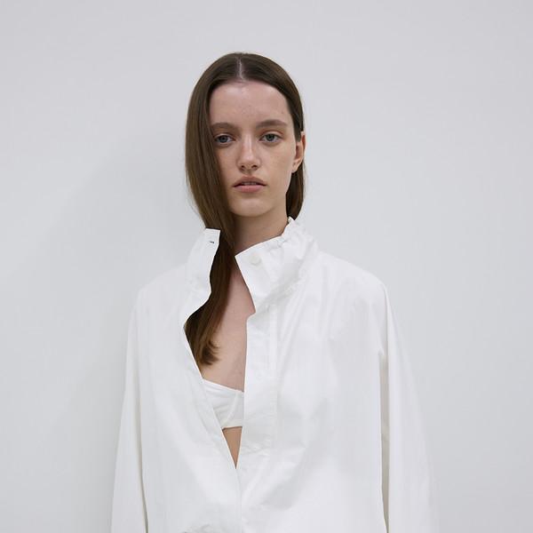 LIGHTWEIGHT COTTON JUMPER - WHITE