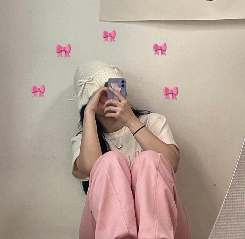 러블리 리본 울 모자