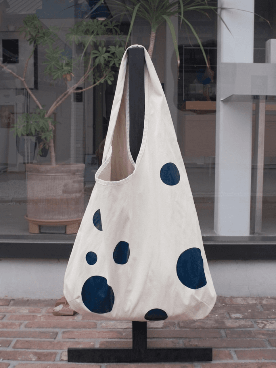 Dot Bubble Bag_Glossy Ivory