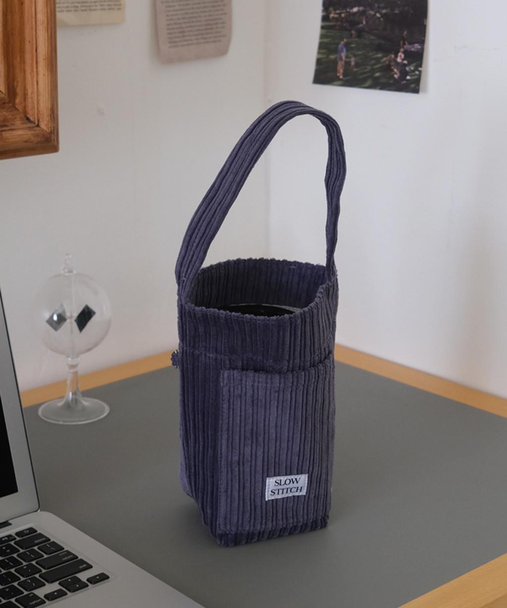 슬로우스티치 텀블러백 ( Corduroy deepblue )