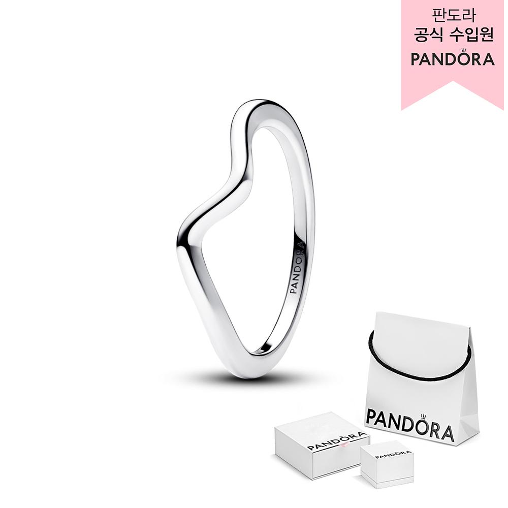 [백화점 보증서 제공]폴리쉬드 웨이브 링_193095C00