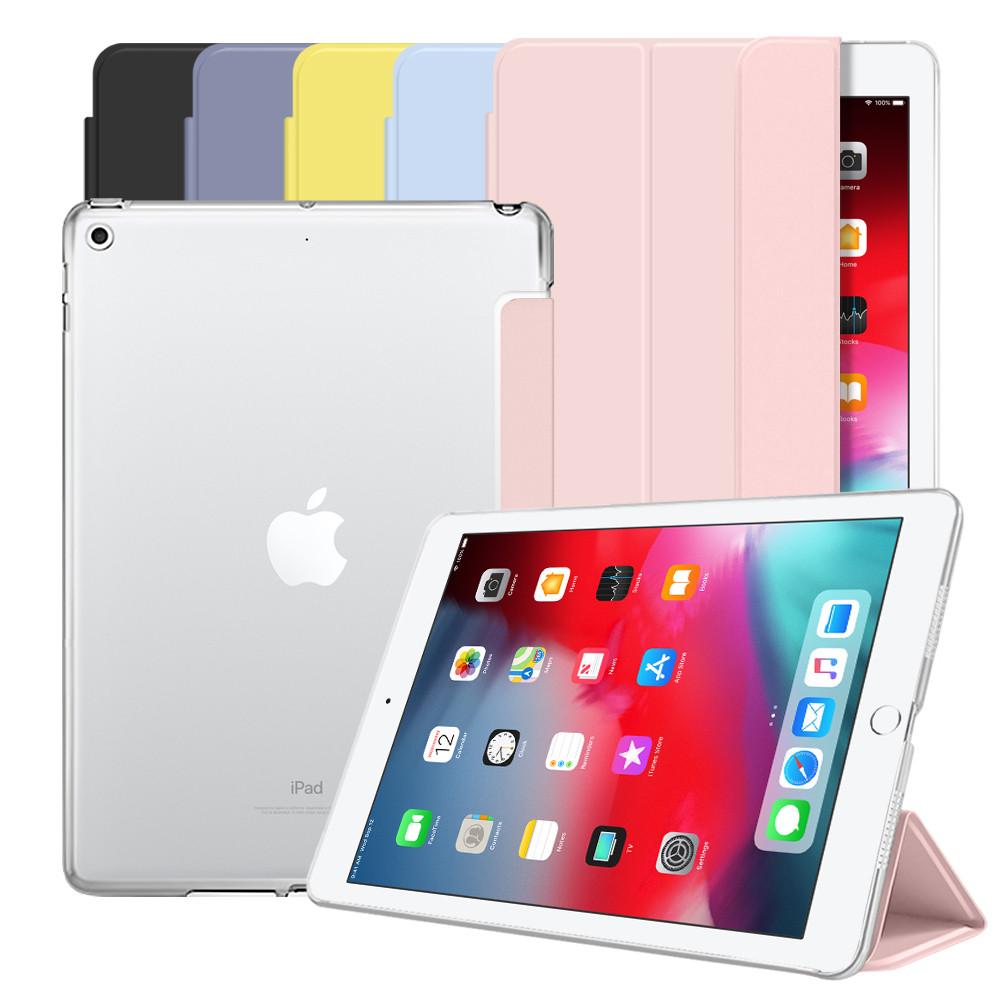 뷰씨 뉴 아이패드 6세대 5세대 9.7인치 퓨어슬림 스마트 북커버 투명 케이스