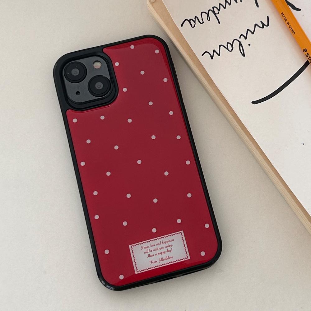 mini stitch(red) 에폭시 범퍼케이스