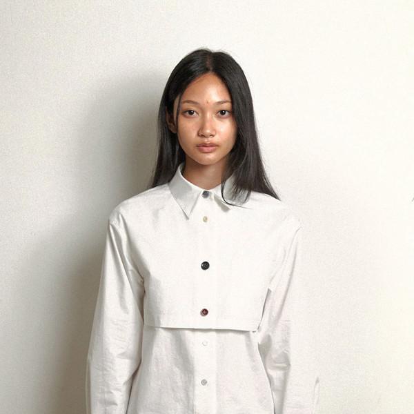 24 button mix layered shirts