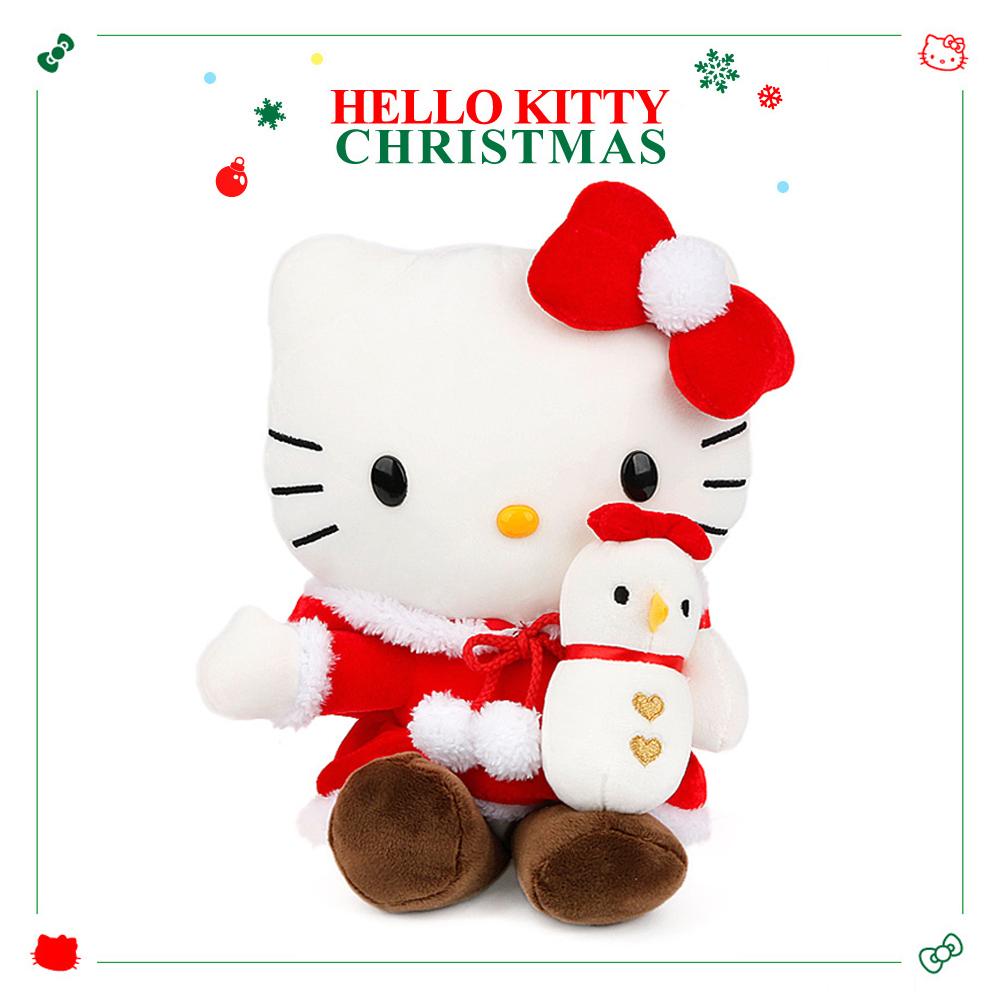 "크리스마스 선물" 헬로키티 눈사람 봉제인형-소(S 20cm)