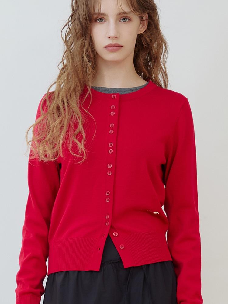 BASIC ROUND KNIT CARDIGAN RD