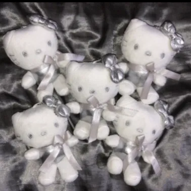 📍판매량 1위 초극소량📍해외직수입 Y2K 실버 키티 인형 키링 희귀레어템 헬로키티 고퀄 열쇠고리 핸드폰 키링 스크런치 곱창머리끈