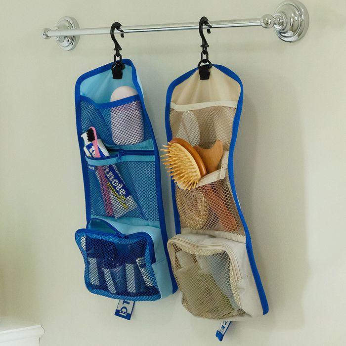 TRAVELER SHOWER POUCH - SILVER BEIGE