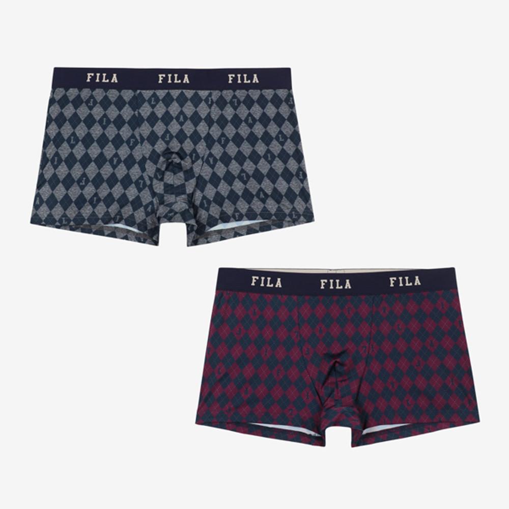 [FILA] 아웃핏 아가일 패턴 남성 드로즈 2종 택1 (FI4DRE6410M_DLE)