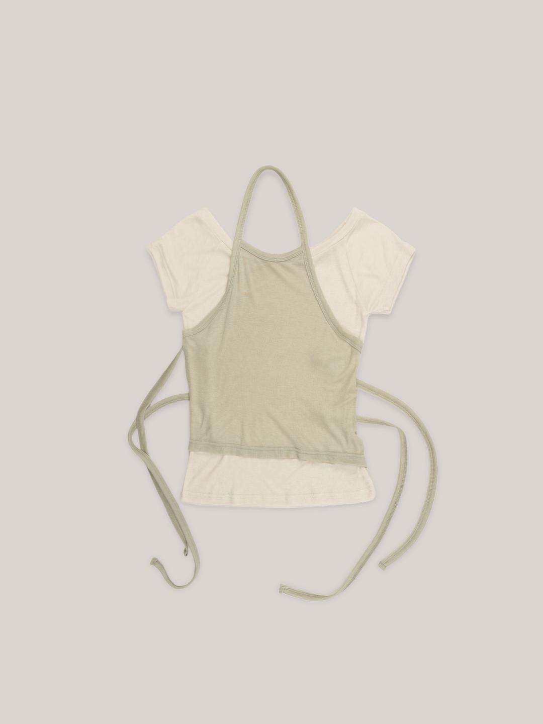 SHEER HALTER TOP  [ SET-UP ]