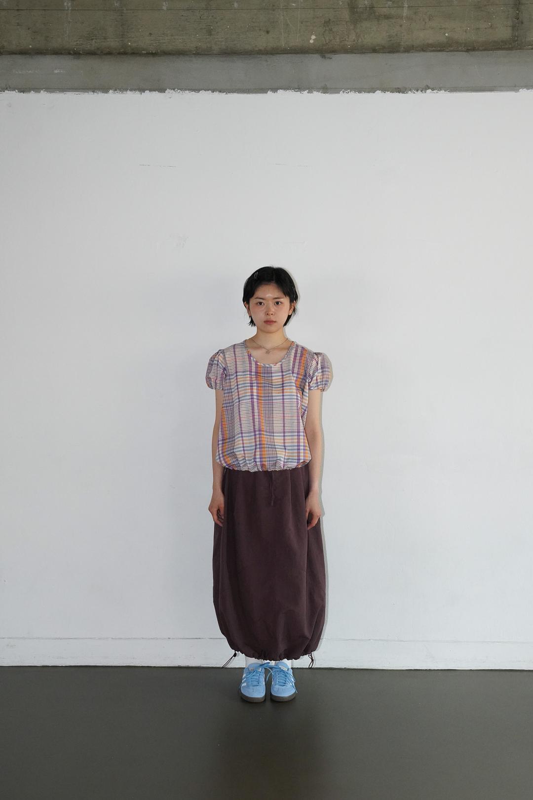 DOUBLE STITCH POT SKIRT - ADZUKI BEEN