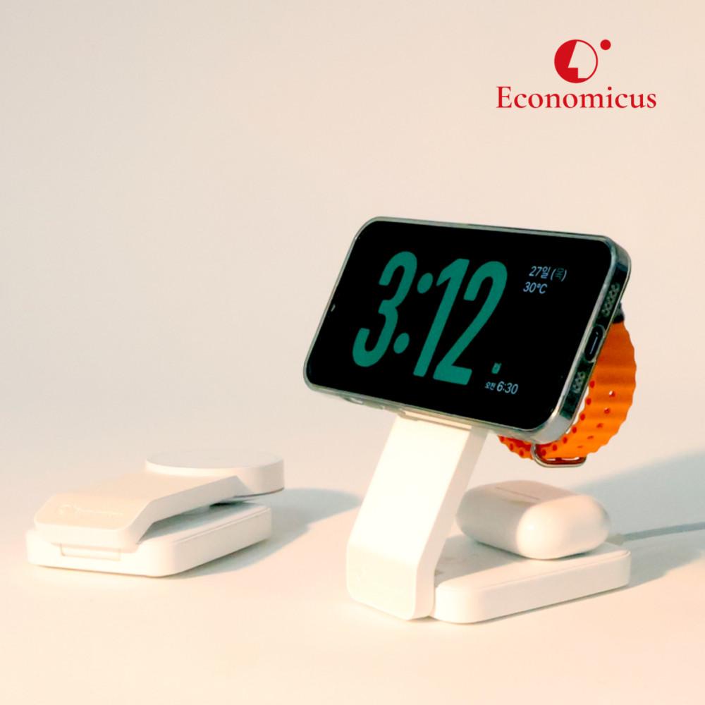 맥세이프충전기 핸드폰 3in1 고속 무선 충전기 아이폰 애플워치