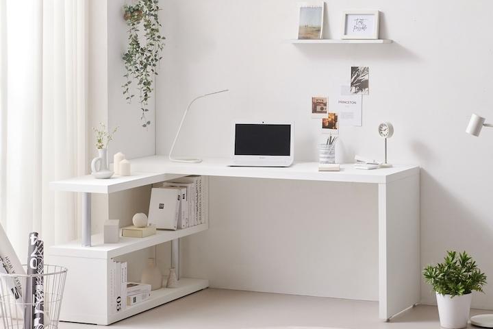 코넬 이지 와이드 데스크  파티션 학생 책상 책장 세트 테이블 1600