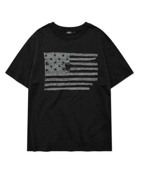 THE STARS AND STRIPE SHORT SLEEVES (BLACK)