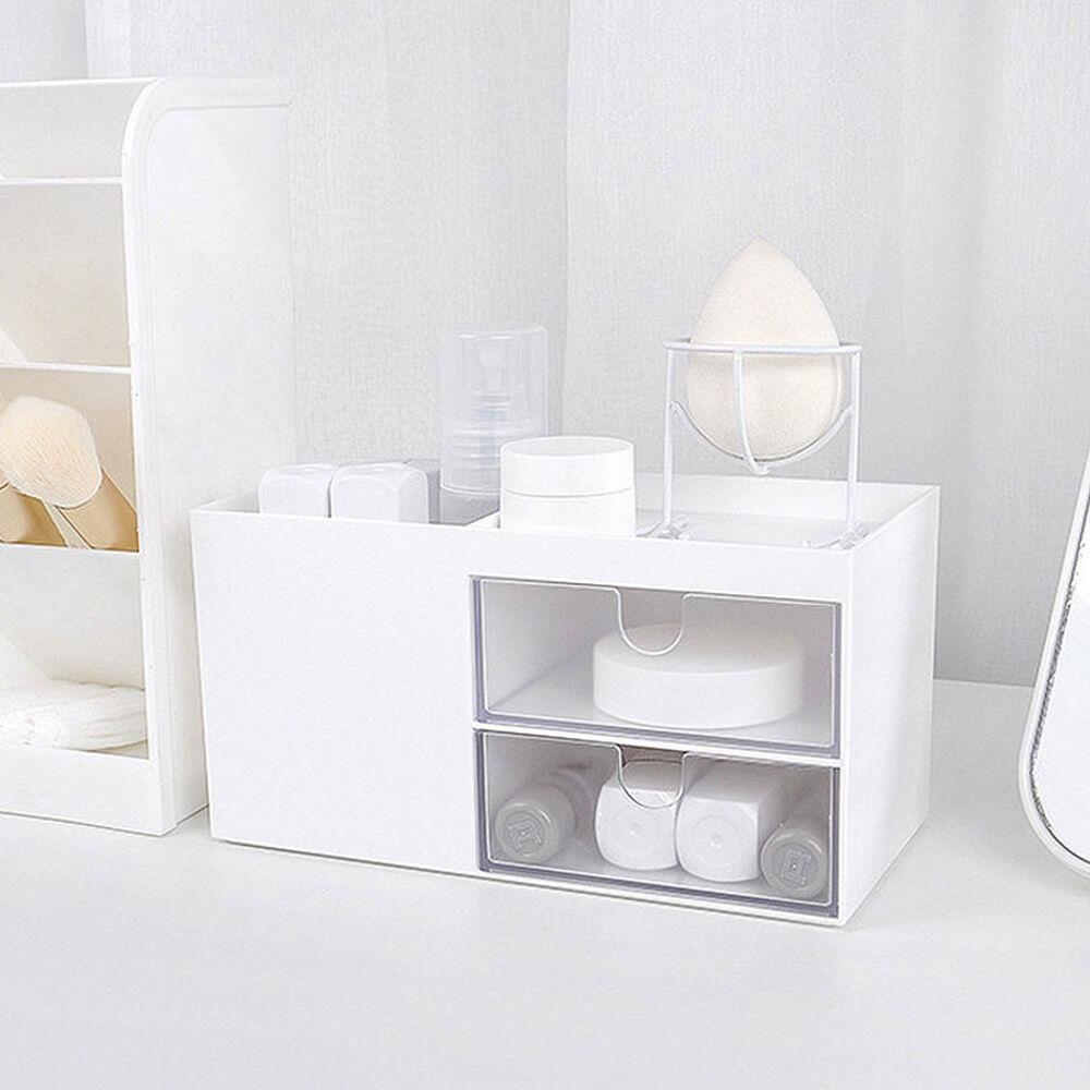 퓨어 화이트 화장품 수납 정리함