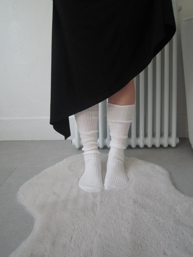 세이지블루 loose warmer socks