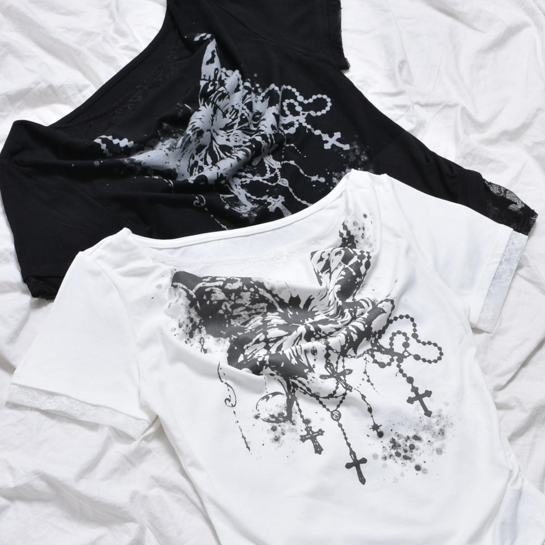 【6/13新着】Butterfly レースレイヤードピタT | VOLCAN&APHRODITE